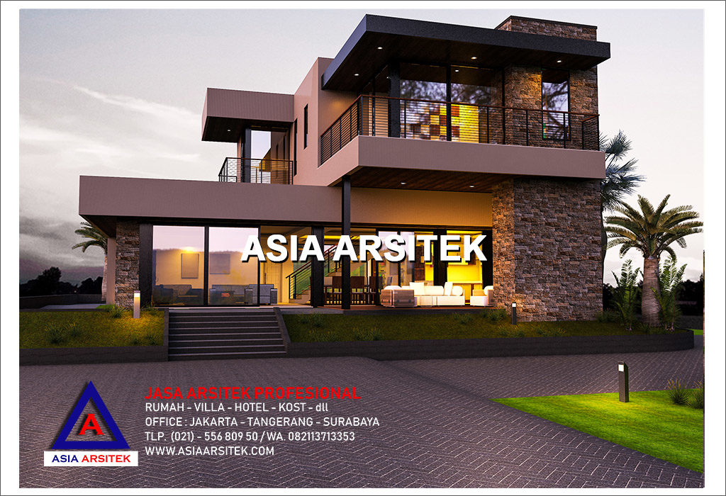 Jasa Arsitek Desain Gambar Villa Mewah Di Indonesia 01