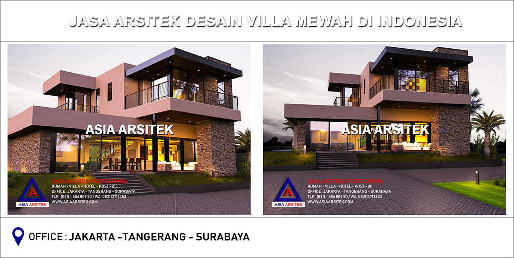 Jasa Arsitek Desain Gambar Villa Mewah Di Indonesia 01