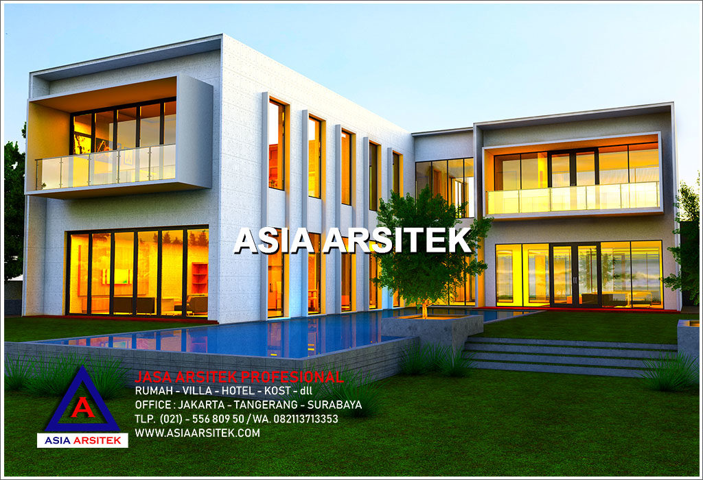 Jasa Arsitek Desain Villa Minimalis Modern Mewah Di Indonesia 07