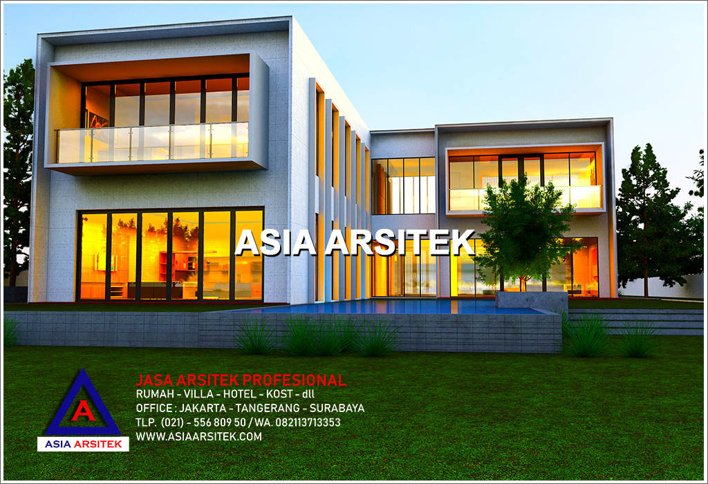 Jasa Arsitek Desain Villa Minimalis Modern Mewah Di Indonesia 07