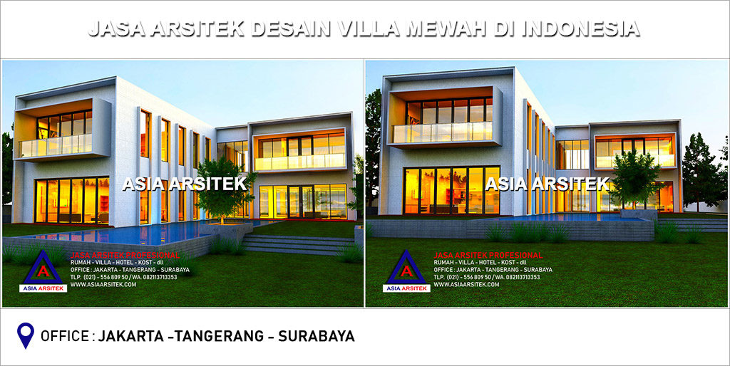 Jasa Arsitek Desain Villa Minimalis Modern Mewah Di Indonesia 07
