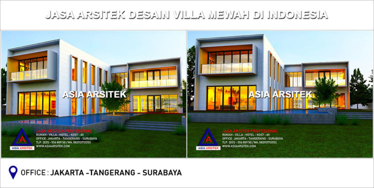 Jasa Arsitek Desain Villa Minimalis Modern Mewah Di Indonesia 07