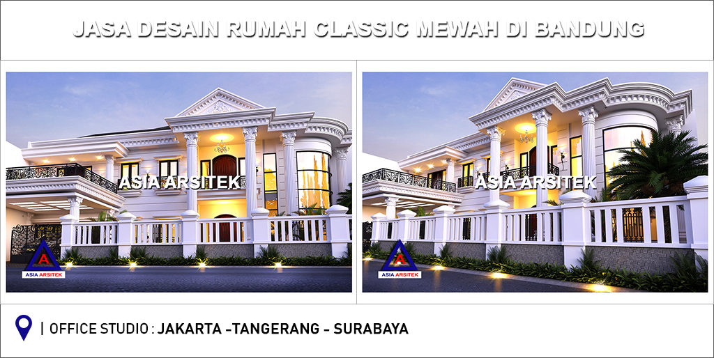 Jasa Arsitek Desain Rumah Mewah Classic Klasik Di Indonesia 009