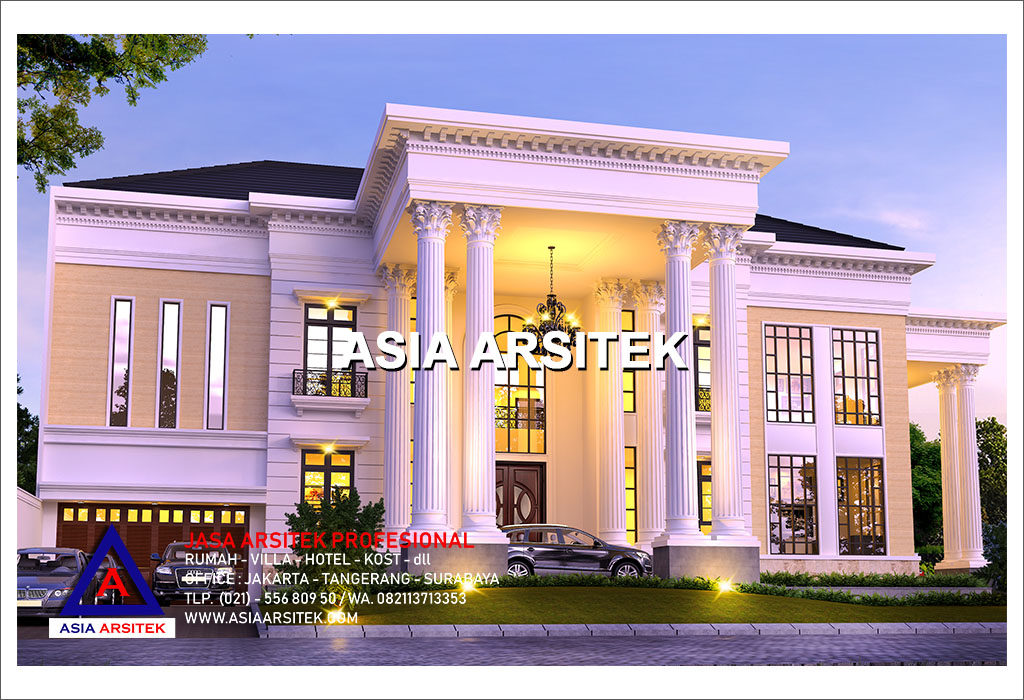 Jasa Arsitek Desain Rumah Mewah Classic Klasik Modern Di Indonesia 014