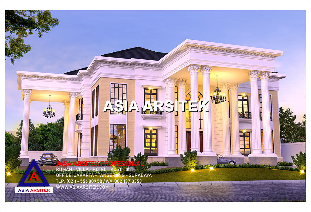 Jasa Arsitek Desain Rumah Mewah Classic Klasik Modern Di Indonesia 014
