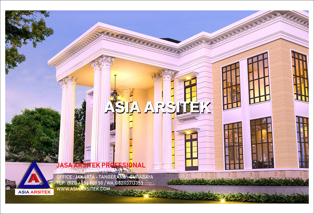 Jasa Arsitek Desain Rumah Mewah Classic Klasik Modern Di Indonesia 014