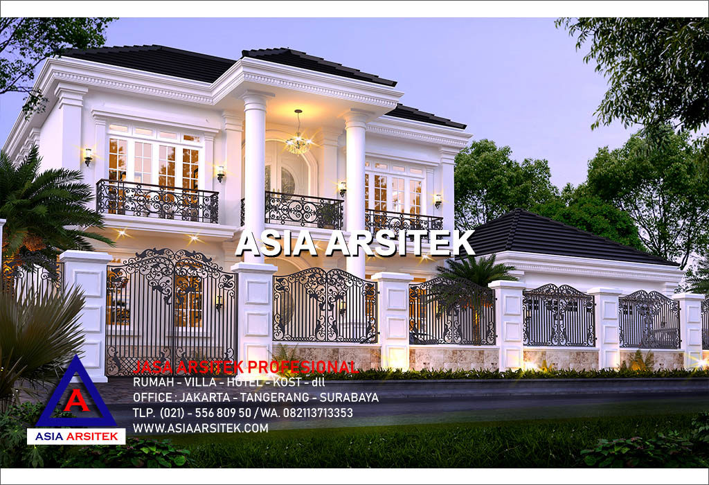 Jasa Desain Gambar Rumah Mewah Classic Klasik Modern Di Jakarta Utara