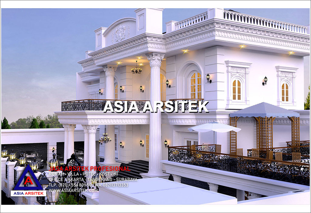 Jasa Arsitek Desain Rumah Mewah Classic Klasik Di Indonesia 016