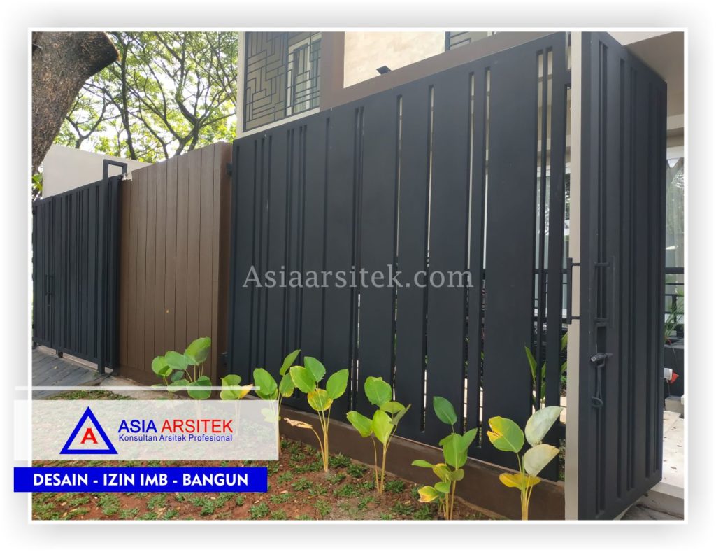 Kontruksi Pagar Rumah Minimalis Bpk Fanur-Di Jakarta-Tangerang-Bekasi-Bandung-Jasa Konsultan Desain Arsitek Profesional - Desain Rumah Mewah - Arsitek Gambar Desain Rumah Klasik Mewah