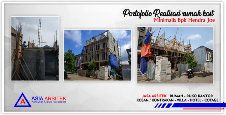 Portofolio Rumah Kost Minimalis Bpk Hendra Joe Di Jakarta-Tangerang-Bekasi-Bandung-Jasa Konsultan Desain Arsitek Profesional - Desain Rumah Mewah - Arsitek Gambar Desain Rumah Klasik Mewah