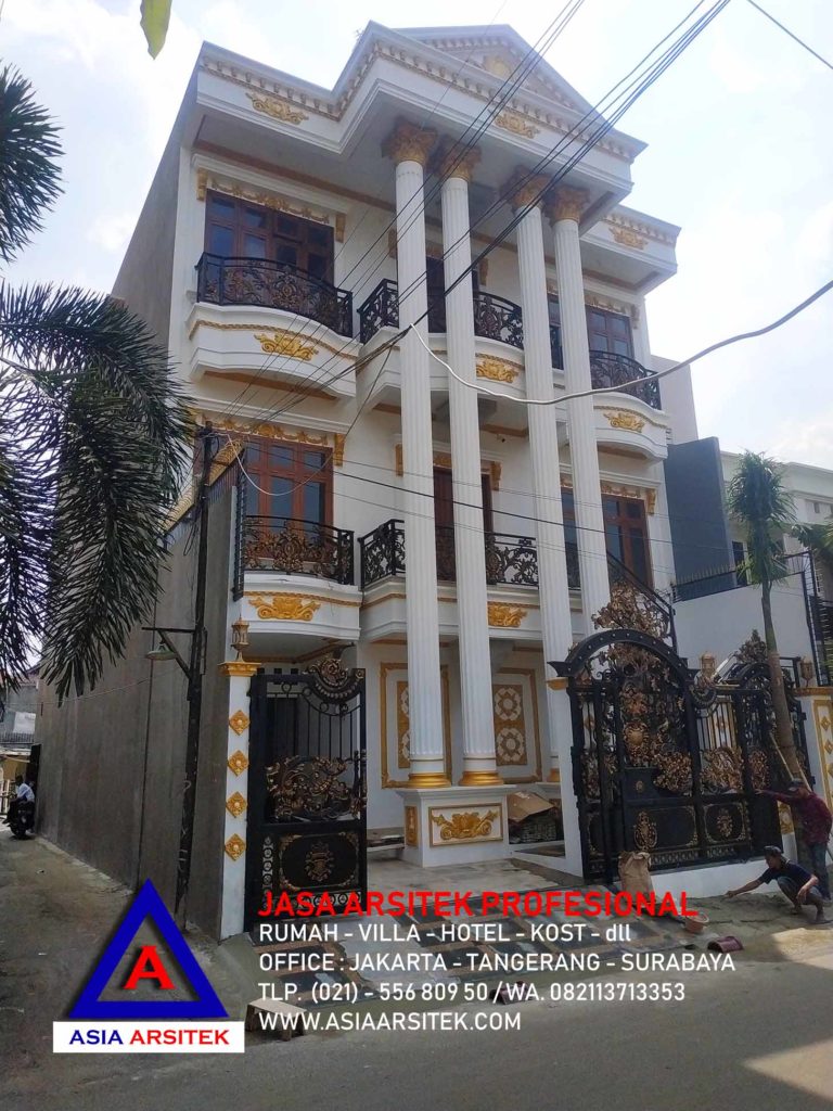 Realisasi Desain Rumah Mewah Klasik Di Jakarta Kunjungan Mei 2019