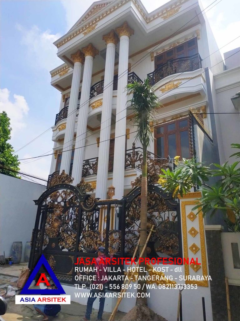 Realisasi Desain Rumah Mewah Klasik Di Jakarta Selatan Kunjungan Mei 2019