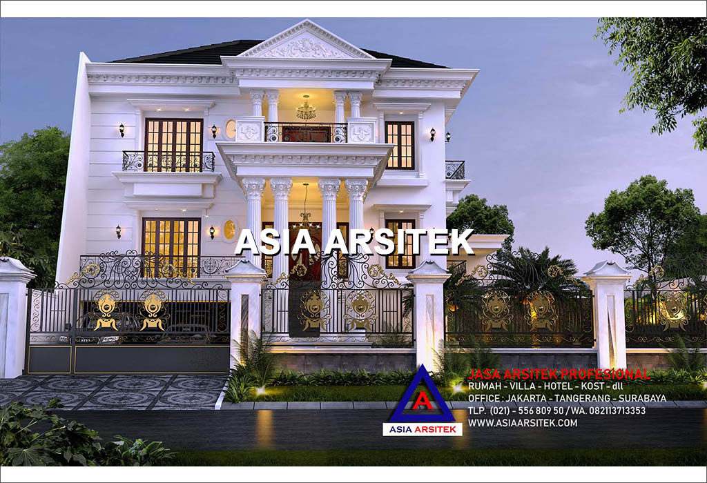 Jasa Arsitek Gambar Desain Rumah Klasik Mewah Di Jawa Barat