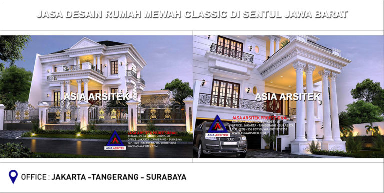 Jasa Arsitek Gambar Desain Rumah Klasik Mewah Di Jawa Barat