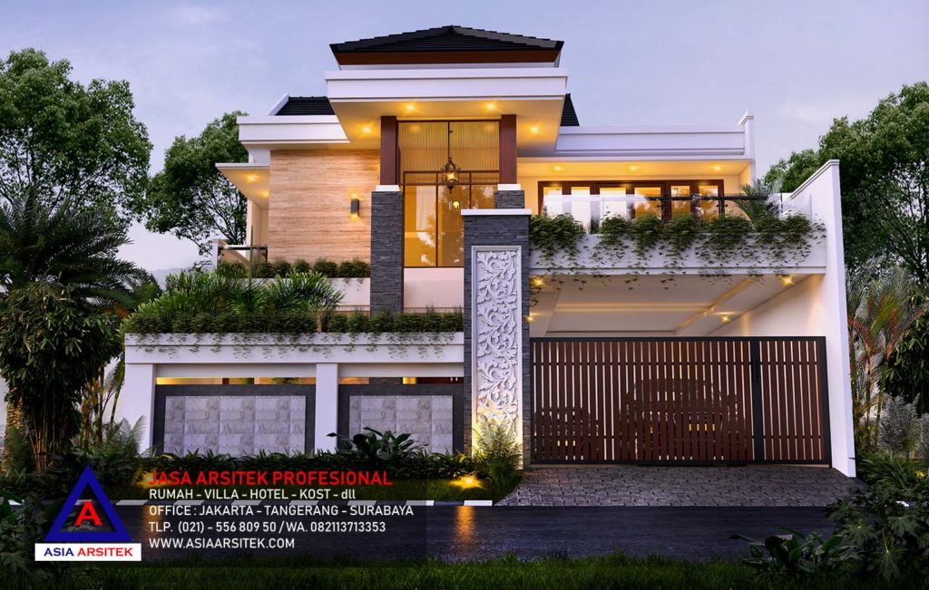 Jasa Desain Rumah Tropis Modern Di Cibubur Jakarta Indonesia 18