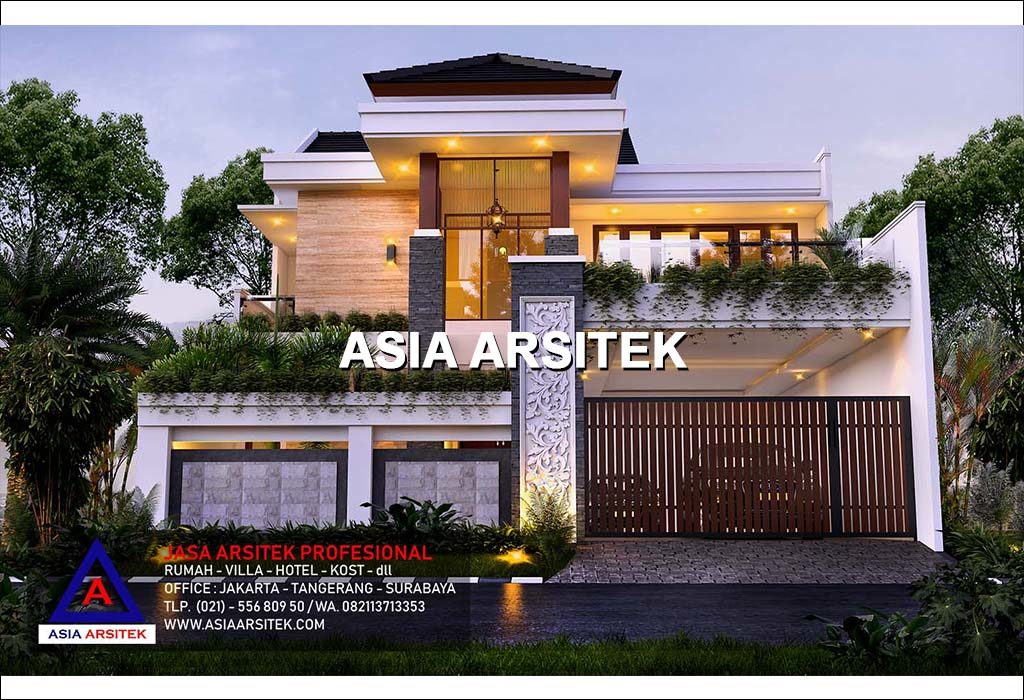 Jasa Arsitek Desain Rumah Tropis Modern Mewah Di Cibubur
