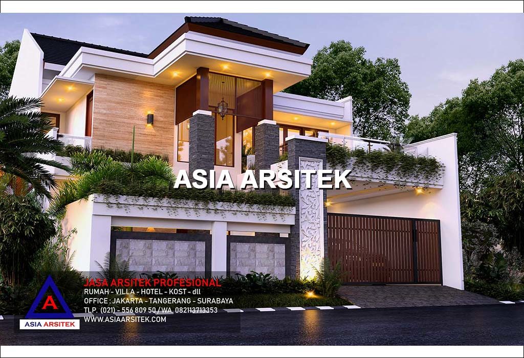 Jasa Arsitek Desain Rumah Tropis Modern Mewah Di Cibubur