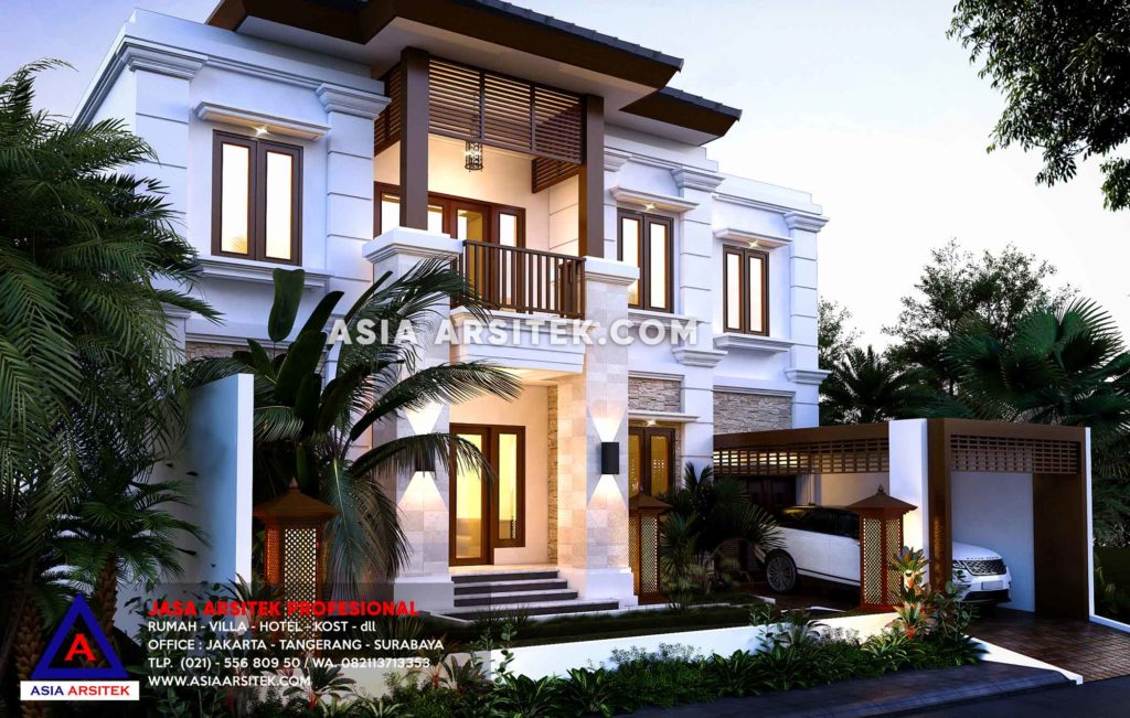 Jasa Arsitek Desain Rumah Mewah Bali Tropis Di Tanah Abang Jakarta Pusat