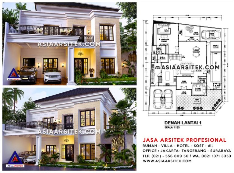 Jasa Arsitek Jakarta Barat Desain Rumah Ibu Yuti Kebon Jeruk - Jasa Desain Rumah Mewah - Asia Arsitek - cvr