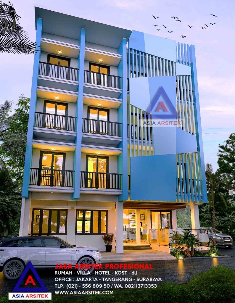 Jasa Arsitek Desain Bangun Rumah Kost 4 Lantai Di BSD Tangerang