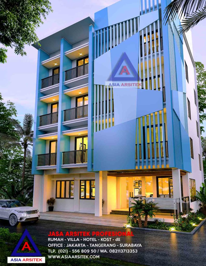 Jasa Arsitek Desain Bangun Rumah Kost 4 Lantai Di BSD Tangerang