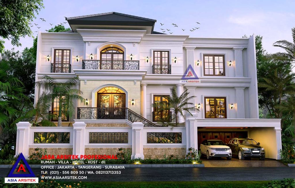 Jasa Arsitek Desain Rumah Mewah Tropis Bp Bagus Cempaka Putih Jakarta Pusat