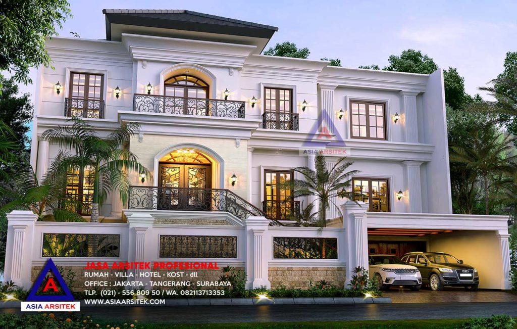 Jasa Arsitek Desain Rumah Mewah Tropis Bp Bagus Cempaka Putih Jakarta Pusat