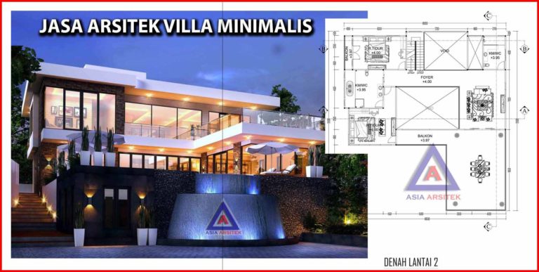 Jasa Arsitek Desain Villa Minimalis Modern Mewah Di Sentul Bogor