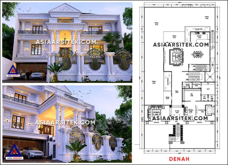 Jasa Gambar Arsitek Desain Rumah Mewah Klasik Di Depok Jawa Barat