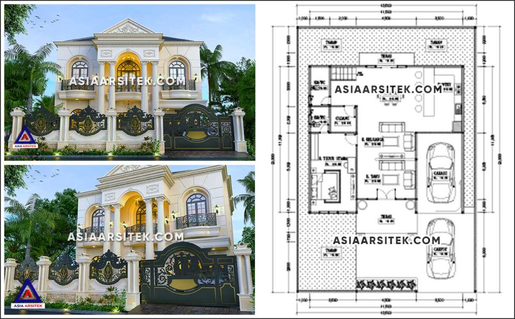 Jasa Gambar Desain Rumah Mewah Klasik Di Jayapura Papua