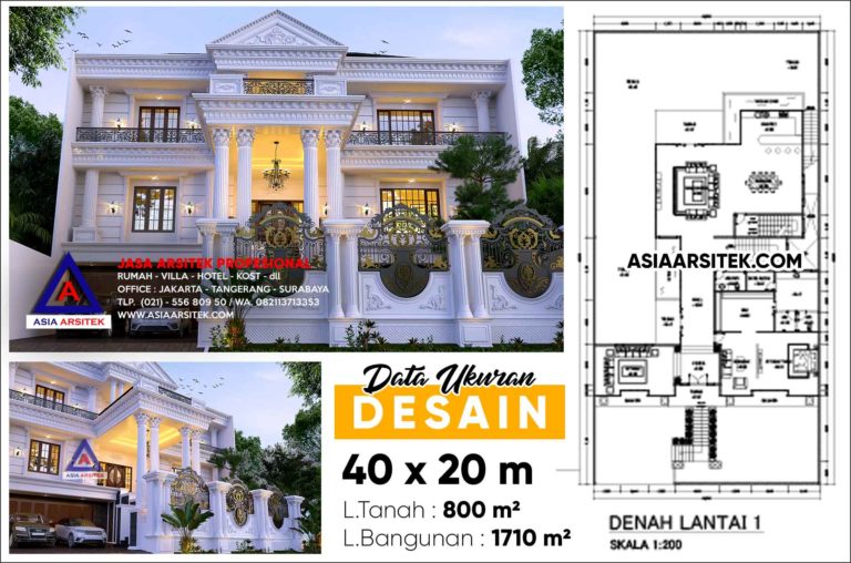Jasa Konsultan Arsitek Desain Rumah Mewah Classic Di Sunter Jakarta