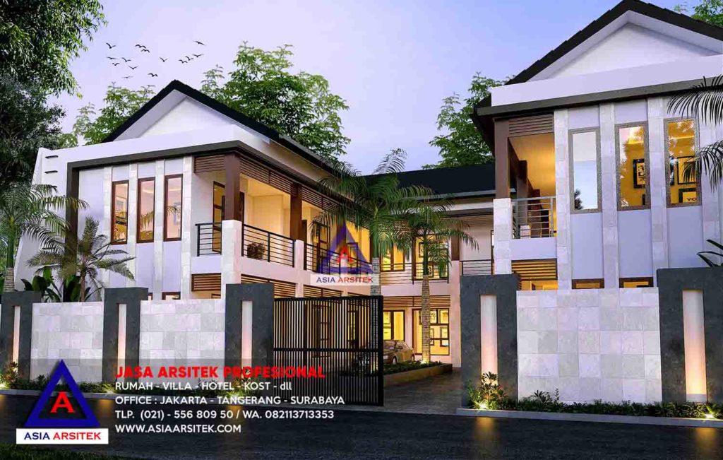Jasa Arsitek Desain Gambar Rumah Kost Kontrakan Minimalis 2 Lantai Di Jatiasih Bekasi