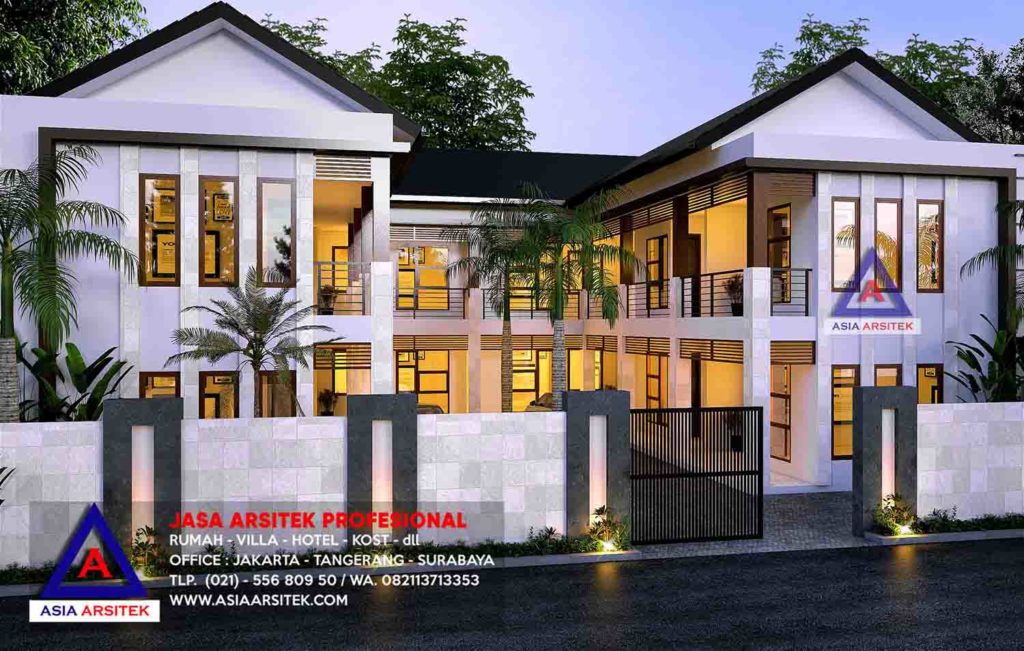 Jasa Arsitek Desain Gambar Rumah Kost Kontrakan Minimalis 2 Lantai Di Jatiasih Bekasi