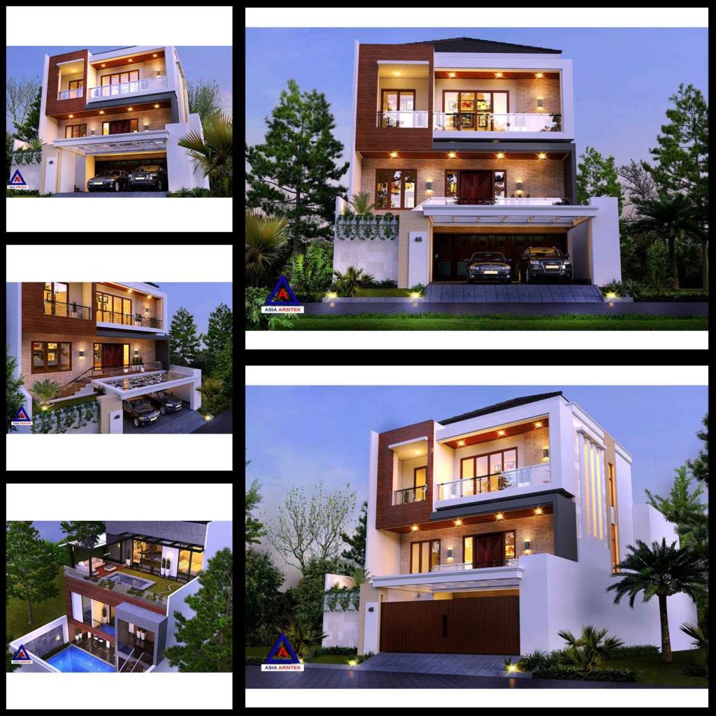 Model Rumah Minimalis 2 Lantai Tampak Depan Dan Samping Terbaik Terbaru 2020
