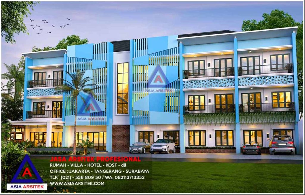 Jasa Arsitek Desain Gambar Rumah Kost 3 Lantai Minimalis Mewah Di Papua