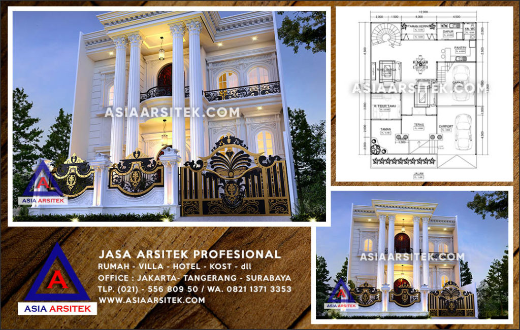 Jasa Arsitek Desain Gambar Rumah Mewah Di Bojongsari Depok