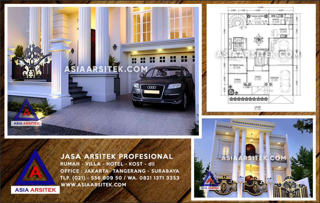 Jasa Arsitek Desain Gambar Rumah Mewah Di Bojongsari Depok