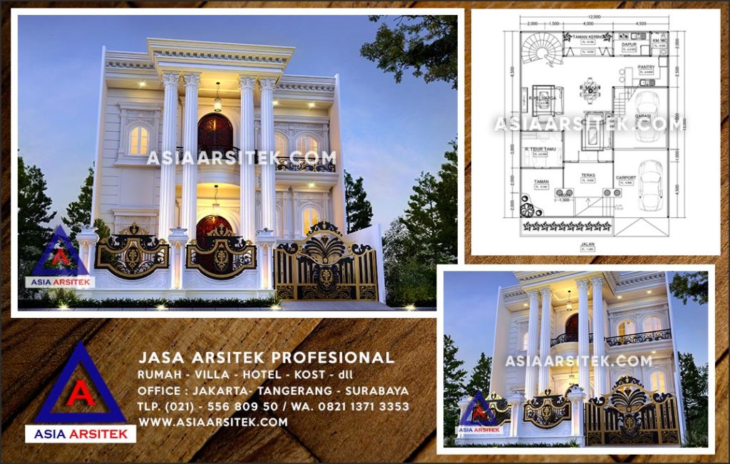 Jasa Arsitek Desain Gambar Rumah Mewah Di Bojongsari Depok