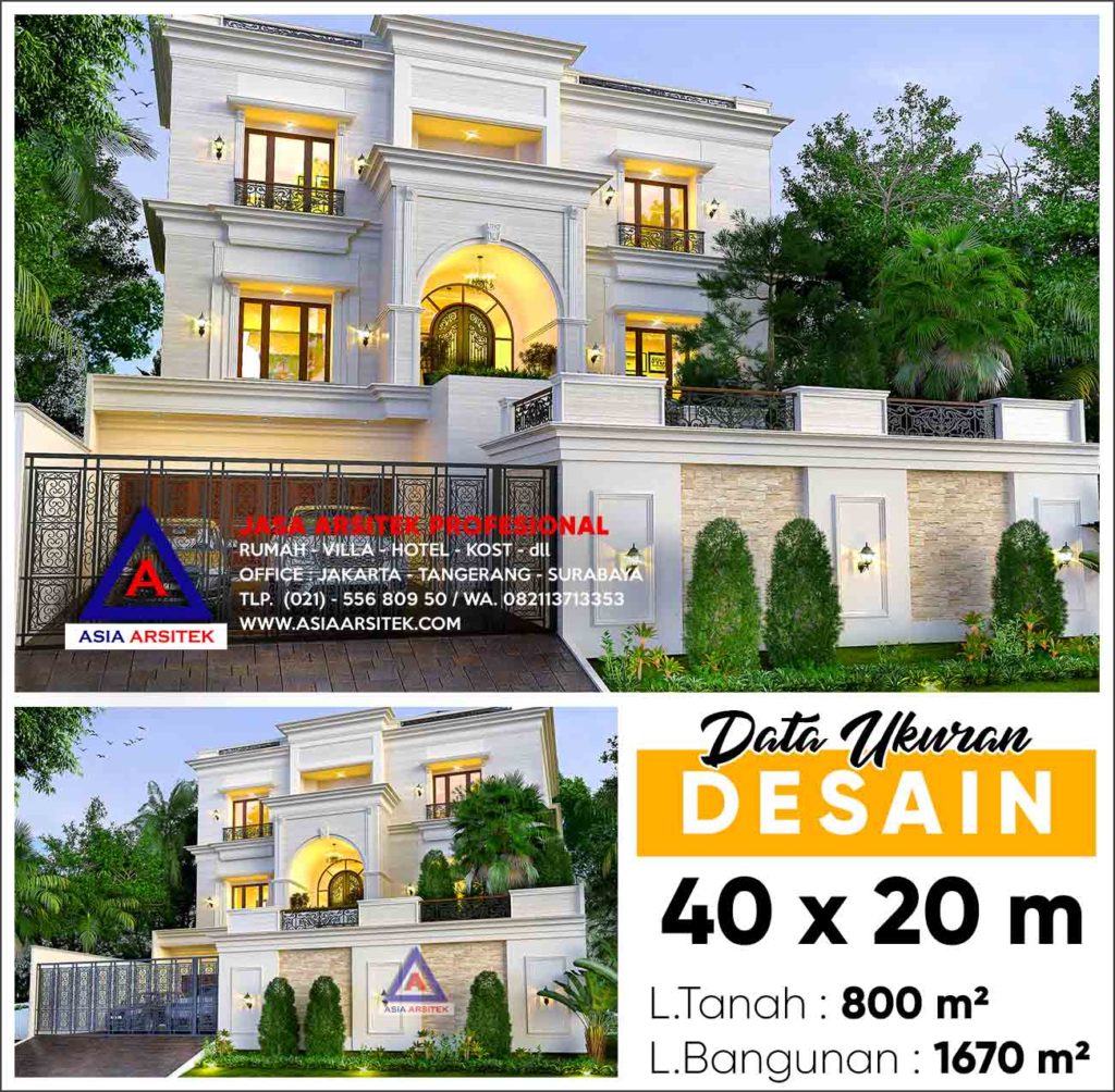 Jasa Arsitek Desain Gambar Rumah Mewah Tropis Di DKI Jakarta