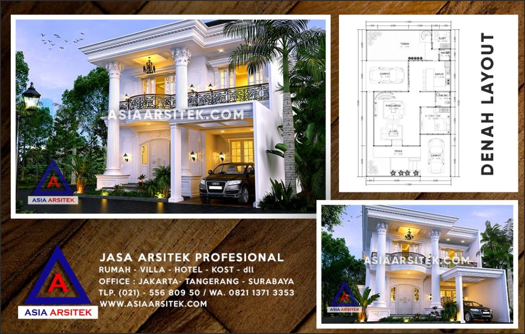 Jasa Arsitek Desain Gambar Rumah Mewah Di Duren Seribu Depok