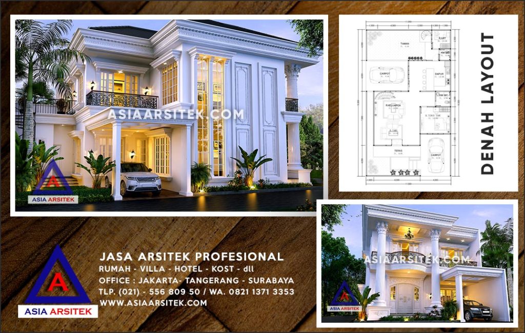 Jasa Arsitek Desain Gambar Rumah Mewah Di Duren Seribu Depok