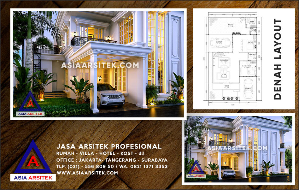 Jasa Arsitek Desain Gambar Rumah Mewah Di Duren Seribu Depok