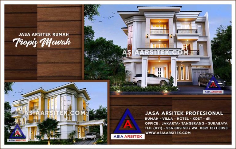 Jasa Arsitek Desain Gambar Rumah Mewah Di Rawa Jati Jakarta Selatan
