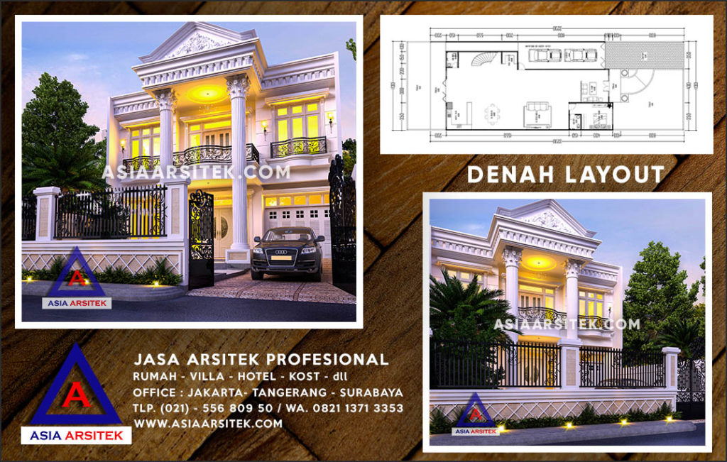 Jasa Arsitek Desain Gambar Rumah Mewah Di Serua Depok