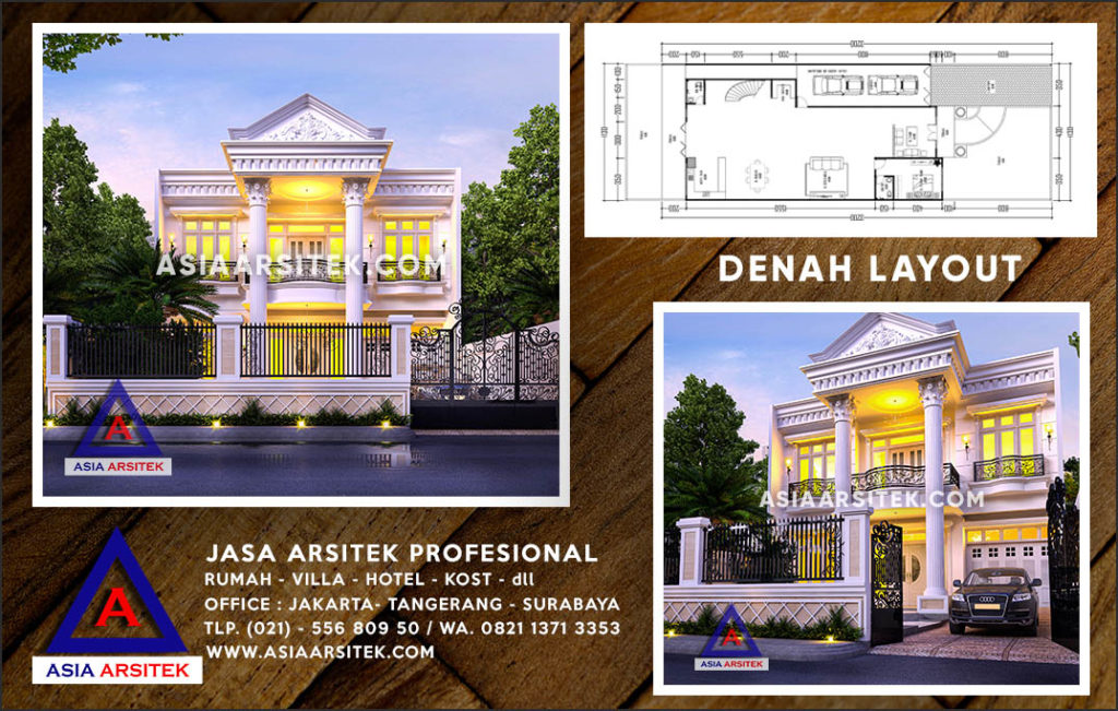 Jasa Arsitek Desain Gambar Rumah Mewah Di Serua Depok