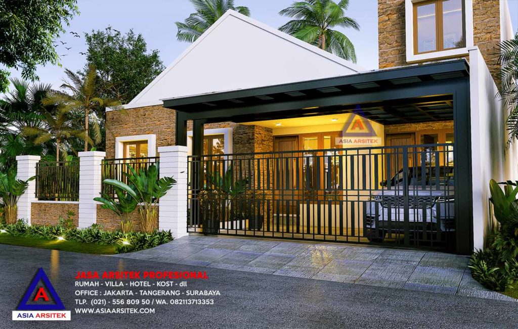 Jasa Arsitek Desain Rumah Minimalis Modern Pak Amos Bintaro Sektor 9 Tangerang Selatan