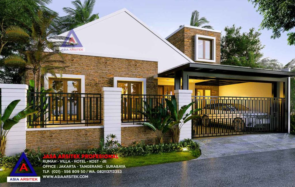 Jasa Arsitek Desain Rumah Minimalis Modern Pak Amos Bintaro Sektor 9 Tangerang Selatan