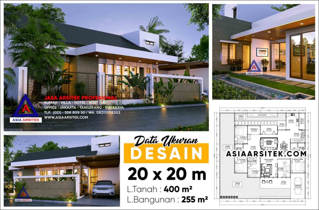 Jasa Arsitek Desain Rumah Minimalis Modern Pak Hafil Jakarta Pusat