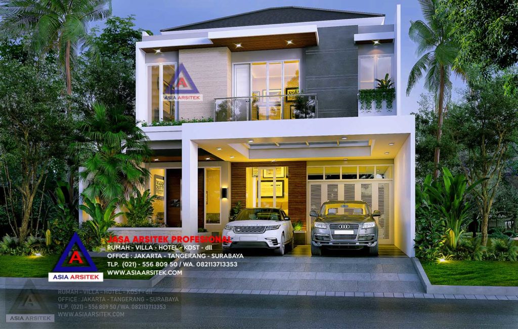 Jasa Arsitek Desain Rumah Minimalis Modern Pak Hendy Pondok Hijau Golf Gading Serpong Tangerang