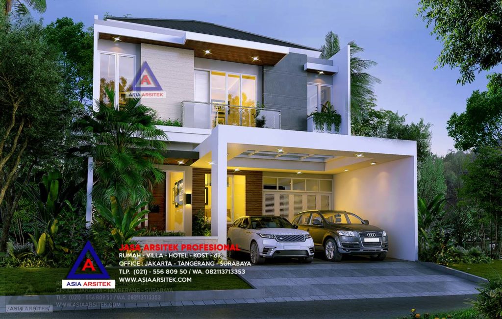 Jasa Arsitek Desain Rumah Minimalis Modern Pak Hendy Pondok Hijau Golf Gading Serpong Tangerang